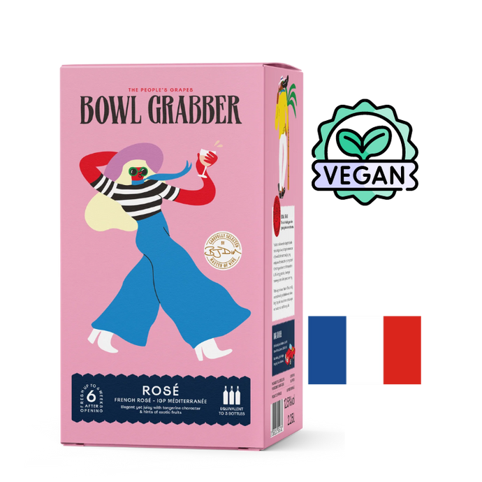 Bowl Grabber Rose, South of France, 2.5L Box (equivalent 3 Bottles)